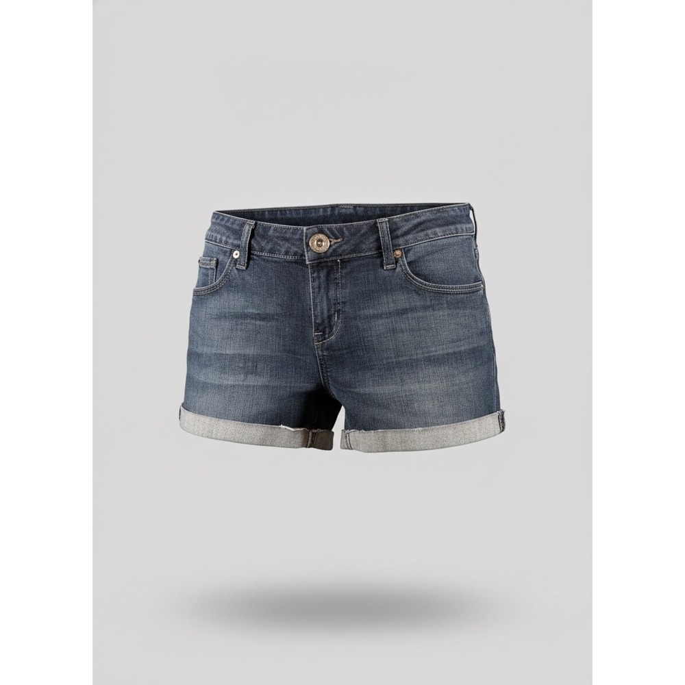 Guess Women Dark Wash Denim Cut Off Shorts Frayed Hem Size 34 Q21D0200000